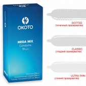 Презервативы OKOTO Mega Mix - 18 шт. - Sitabella - купить с доставкой в Арзамасе