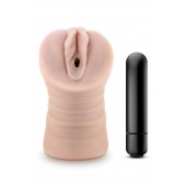 Телесный мастурбатор-вагина Ayumi с вибрацией - Blush Novelties - в Арзамасе купить с доставкой