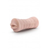 Телесный мастурбатор-ротик Nicole Vibrating Masturbator - Blush Novelties - в Арзамасе купить с доставкой