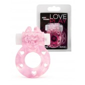 Розовое эрекционное виброкольцо в форме зайчика - 1137 - в Арзамасе купить с доставкой