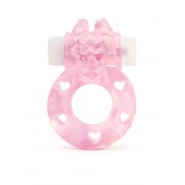 Розовое эрекционное виброкольцо в форме зайчика - 1137 - в Арзамасе купить с доставкой