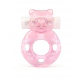 Розовое эрекционное виброкольцо в форме мишки - 1137 - в Арзамасе купить с доставкой