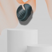 Серый сквозной мастурбатор с вибрацией Manwan Starter - Manwan - в Арзамасе купить с доставкой