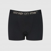 Черные трусики-боксеры для фиксации насадок Strap-on-me Harness Lingerie Allure - size XL - Strap-on-me - купить с доставкой в Арзамасе