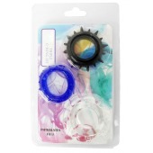 Набор из 3 эрекционных колец разного цвета и рельефа - Boys of Toys - в Арзамасе купить с доставкой