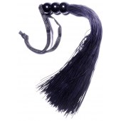 Черная силиконовая плетка - 25,4 см. - Boys of Toys - купить с доставкой в Арзамасе