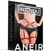 Черные стрепы на бёдра Aneir - Intoyou - купить с доставкой в Арзамасе