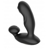 Черный вибромассажер простаты с вращающимся шариком - Secwell - в Арзамасе купить с доставкой