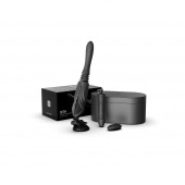 Черная секс-машина с функцией нагрева, насадками и присоской Sesh - Zalo - купить с доставкой в Арзамасе