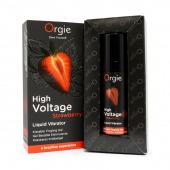 Жидкий вибратор Orgie High Voltage Strawberry - 15 мл. - ORGIE - купить с доставкой в Арзамасе