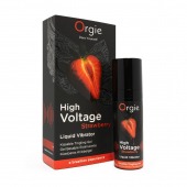 Жидкий вибратор Orgie High Voltage Strawberry - 15 мл. - ORGIE - купить с доставкой в Арзамасе