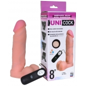 Фаллическая насадка Харнесс UNICOCK 8  с вибрацией - 20 см. - LOVETOY (А-Полимер) - купить с доставкой в Арзамасе
