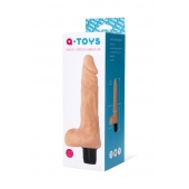 Телесный мультискоростной вибратор-реалистик A-toys - 19,8 см. - A-toys купить в Арзамасе с доставкой в Orgasmix.ru Телесный мультискоростной вибратор-реалистик A-toys - 19,8 см. - A-toys
