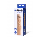 Насадка с ярко выраженной головкой и рельефным стволом - 19 см. - A-toys - в Арзамасе купить с доставкой