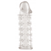 Гелевая прозрачная насадка с шипами - 12 см. - Toyfa Basic - в Арзамасе купить с доставкой