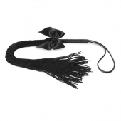 Чёрная плётка Lilly Whip Bijoux - Bijoux Indiscrets - купить с доставкой в Арзамасе