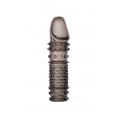 Дымчатая закрытая насадка ToyFa XLover с чешуйками и пупырышками - 13,5 см. - ToyFa - в Арзамасе купить с доставкой