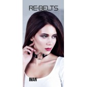 Чёрный чокер-кляп Iman Black - Rebelts - купить с доставкой в Арзамасе