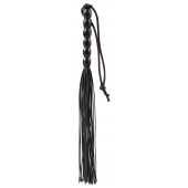 Чёрная мини-плеть из резины Rubber Mini Whip - 22 см. - Blush Novelties - купить с доставкой в Арзамасе