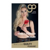 Пластиковая метелочка с красными пёрышками Small Feather Tickler - 32 см. - Blush Novelties - купить с доставкой в Арзамасе