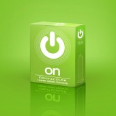 Цветные ароматизированные презервативы ON) Fruit   Color - 3 шт. - ON) - купить с доставкой в Арзамасе