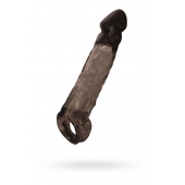 Чёрная насадка на пенис Tс подхватом - 19,5 см. - ToyFa - в Арзамасе купить с доставкой