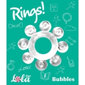 Прозрачное эрекционное кольцо Rings Bubbles - Lola Games - в Арзамасе купить с доставкой