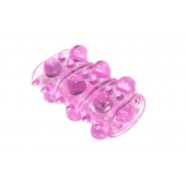 Розовая насадка на пенис Rings Armour - Lola Games - в Арзамасе купить с доставкой