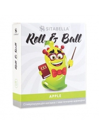 Стимулирующий презерватив-насадка Roll   Ball Apple - Sitabella - купить с доставкой в Арзамасе