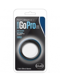 Черно-синее эрекционное кольцо Silicone Go Pro Cock Ring - Blush Novelties - в Арзамасе купить с доставкой
