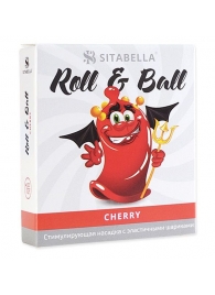 Стимулирующий презерватив-насадка Roll   Ball Cherry - Sitabella - купить с доставкой в Арзамасе