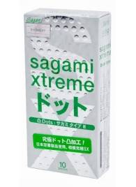 Презервативы Sagami Xtreme Type-E с точками - 10 шт. - Sagami - купить с доставкой в Арзамасе