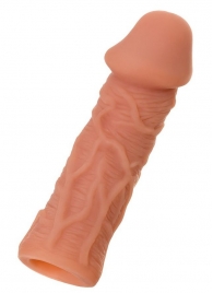 Телесная реалистичная насадка KOKOS Extreme Sleeve 05 с дополнительной стимуляцией - 12,7 см. - KOKOS - в Арзамасе купить с доставкой