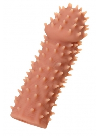 Телесная реалистичная насадка KOKOS Extreme Sleeve 07 с дополнительной стимуляцией - 12,7 см. - KOKOS - в Арзамасе купить с доставкой