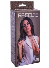 Коричневый поводок и чокер с кольцом Sofi - Rebelts - купить с доставкой в Арзамасе