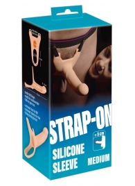 Силиконовый полый страпон на ремнях Silicone Strap-on - 16 см. - Orion - купить с доставкой в Арзамасе