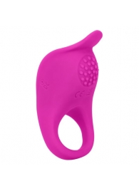 Ярко-розовое эрекционное виброкольцо Silicone Rechargeable Teasing Enhancer - California Exotic Novelties - в Арзамасе купить с доставкой