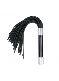 Черная плеть Easytoys Flogger With Metal Grip - 38 см. - Easy toys - купить с доставкой в Арзамасе