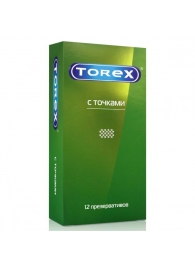 Текстурированные презервативы Torex  С точками  - 12 шт. - Torex - купить с доставкой в Арзамасе