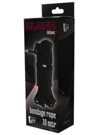 Черная веревка для бондажа BONDAGE ROPE - 10 м. - Dream Toys - купить с доставкой в Арзамасе