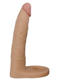 Телесная насадка-фаллоимитатор для двойного проникновения - 17 см. - Lovetoy - купить с доставкой в Арзамасе