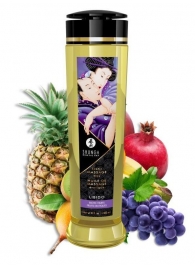 Массажное масло Libido Exotic Fruits с ароматом экзотических фруктов - 240 мл. - Shunga - купить с доставкой в Арзамасе