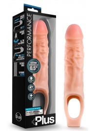 Телесный реалистичный фаллоудлинитель 9 Inch Silicone Cock Sheath Penis Extender - 22,86 см. - Blush Novelties - в Арзамасе купить с доставкой