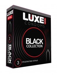 Черные презервативы LUXE Royal Black Collection - 3 шт. - Luxe - купить с доставкой в Арзамасе