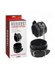 Черные наручники Be good Wrist Cuffs - Chisa - купить с доставкой в Арзамасе