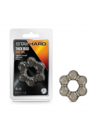 Дымчатое эрекционное кольцо Stay Hard Thick Bead Cock Ring - Blush Novelties - в Арзамасе купить с доставкой