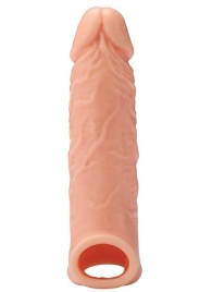 Телесная насадка EXTENDER WITH BALL STRAP 6.5 - 17 см. - Dream Toys - в Арзамасе купить с доставкой