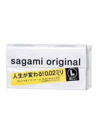 Презервативы Sagami Original 0.02 L-size увеличенного размера - 10 шт. - Sagami - купить с доставкой в Арзамасе