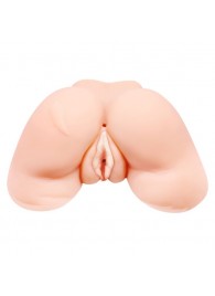 Телесная вибровагина Julie с 2 рабочими отверстиями - Baile - в Арзамасе купить с доставкой