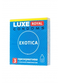 Текстурированные презервативы LUXE Royal Exotica - 3 шт. - Luxe - купить с доставкой в Арзамасе